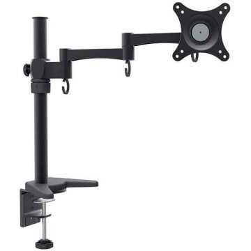 Soporte De Mesa Approx Appsms01 Para 1 Pantalla De 10" - 27" Brazo Con 2 Codos Y Soporte Orientable 
