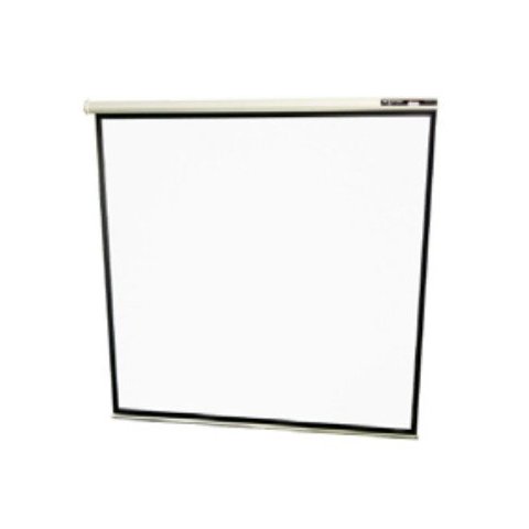 Pantalla Mural Approx (111") 200x200 Para Proyector, Techo pared, Tela Blanco Mate Y Trasera Negra O