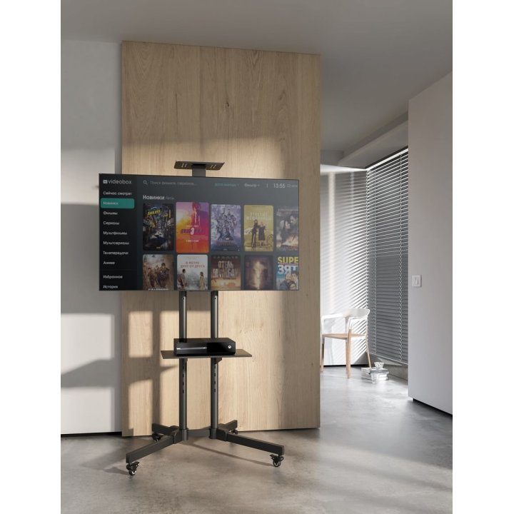Soporte De Suelo Con Ruedas Equip Para Pantalla De 37" - 70" Fijo Max. Vesa 600x400 Hasta 50kg