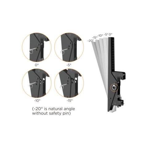 Soporte De Techo Profesional Equip 650373 Para 2 Pantallas 45"-55" Inclinable Max. 50kgs Por Pantall