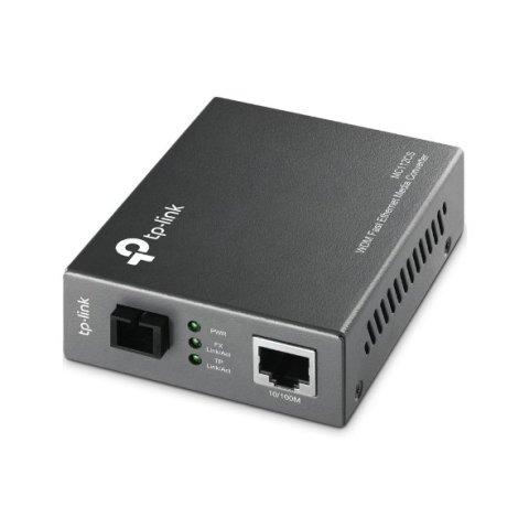 Convertidor Fibra Tp-link Mc112cs Rj45 Eth A Fibra Monomodo Sc Tx 1310nm, Rx 1550nm Fullduplex Hasta