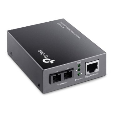 Convertidor Fibra Tp-link Mc210cs Rj45 Giga A Fibra Monomodo Sc 1000mb Fullduplex Hasta 15km Montaje 2