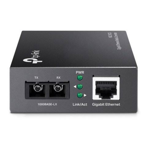 Convertidor Fibra Tp-link Mc210cs Rj45 Giga A Fibra Monomodo Sc 1000mb Fullduplex Hasta 15km Montaje