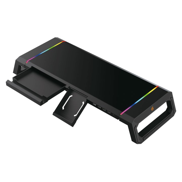 Stand De Sobremesa Para 1 Pantallas Conceptronic Para 1 Pantalla Elevador Gaming Ergonomico Hub Usb 