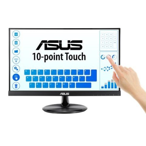 Monitor 22" Hdmi Vga Asus Vt229h Tactil Ips Fhd 5ms Altavoz Sin Marco Vesa 100 X 100 Pcap Touch 10 P