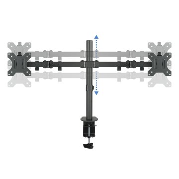Soporte De Mesa Tooq Db1232tn-b Para 2 Pantallas 13-32" Max. 8kg Vesa 75x75 Y 100x100 Negro 2