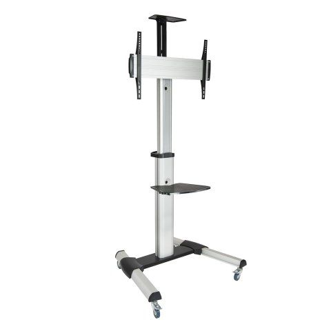 Soporte De Suelo Con Ruedas Tooq Fs1870m-b Para Pantalla De 37-70" Aluminio Max. 50kg Vesa Max. 600x