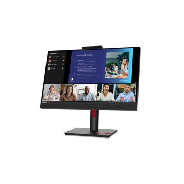 Monitor 24" Hdmi Displayport Vga Lenovo T24v-30 Fhd Webcam Pivotante Regulable En Altura Hub-usb 2