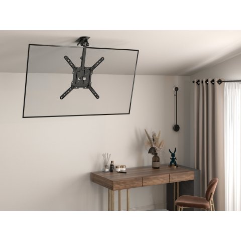 Soporte De Techo Equip 650375 Para Pantalla 23-55" Max. 20kg Max. Vesa 400x400 Plegable Y Ajustable