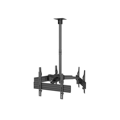 Soporte De Techo Profesional Equip 650371 Para 3 Pantallas 32"-65" Inclinable Max. 30kgs