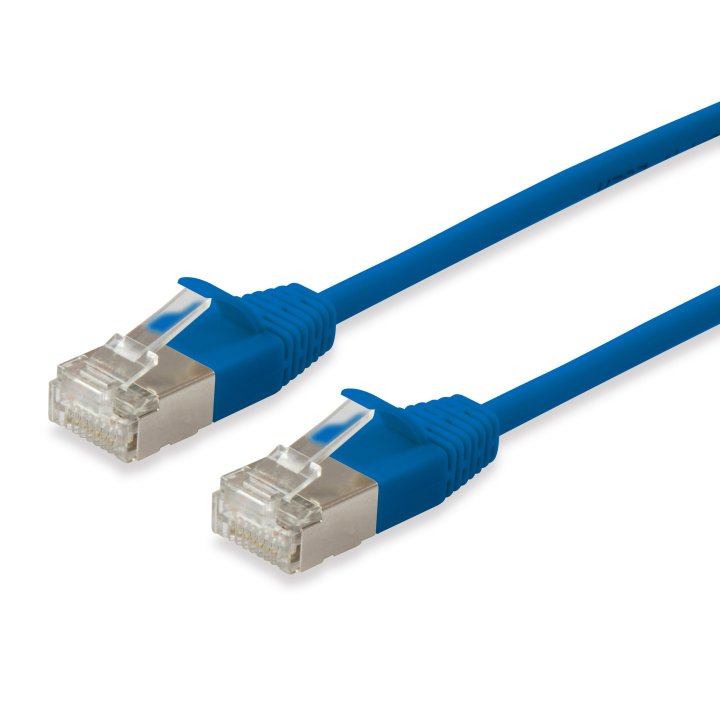 Latiguillo Slim Apantallado S ftp Categoria 6a Libre De Halogenos 10g Color Azul 3m Equip 606136
