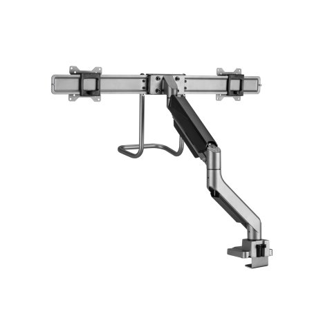 Soporte De Mesa Equip 650161 Para 2 Pantallas De 17"-32" Max. 9kg Por Pantalla Max.vesa 100x100 Resorte De Gas Mango De Agarre