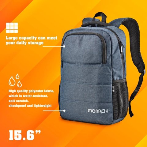 Mochila Ngs 15.6" Sacks Charter Azul Oscuro...