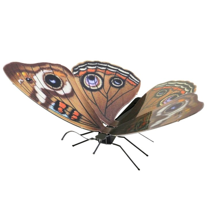 Maqueta 3d Metal Fascinations Mariposa Buckeye Montaje Sin Pegamento Ni Soldadura