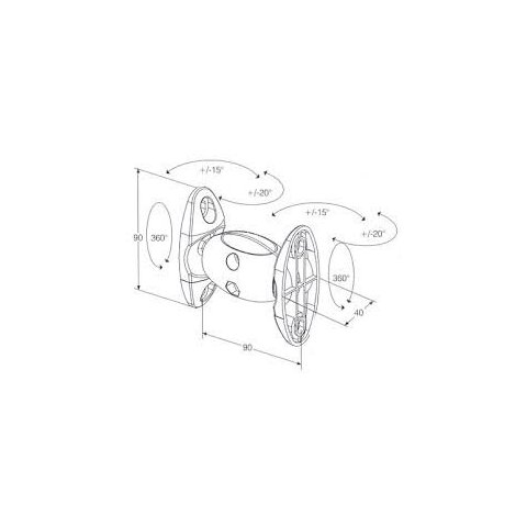 Soporte De Pared Orientable Omb New Flex Para...