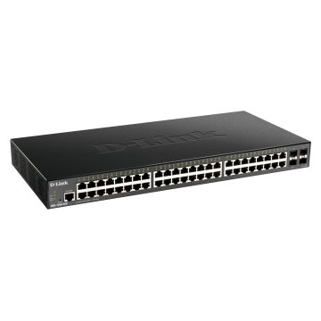 Switch Semigestionable D-link Dgs-1250-52x e 48p Giga + 4p 10g Sfp+ Capacidad De Switching 176gbps 2
