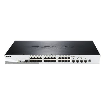 Switch Semigestionable D-link Stackable Dgs-1510-28xmp e 24p Giga Poe (370w)+ 4p 10g Sfp+