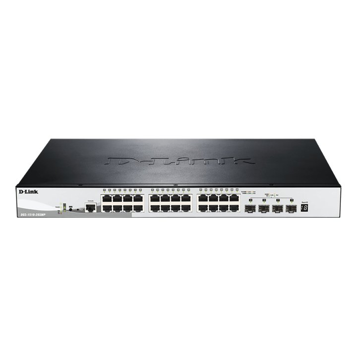 Switch Semigestionable D-link Stackable Dgs-1510-28xmp e 24p Giga Poe (370w)+ 4p 10g Sfp+