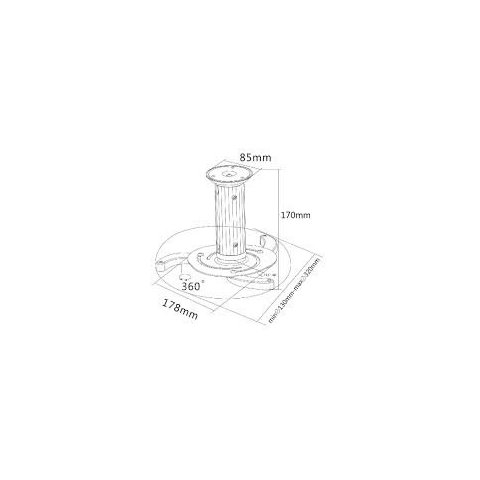 Soporte Techo Para Proyector Dti Br-proyector...