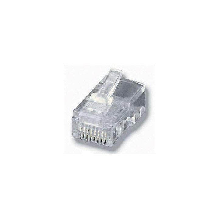 Kit 100 Conectores Rj45 Equip Telefonia 121151