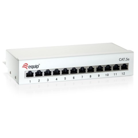 Patch Panel De Sobremesa Cat 6 Apantallado 12 Puertos Color Blanco