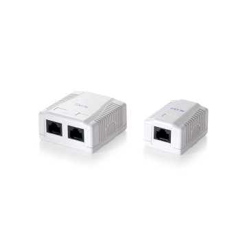 Roseta De Superficie Categoria 6 2 Hembras Rj45 2