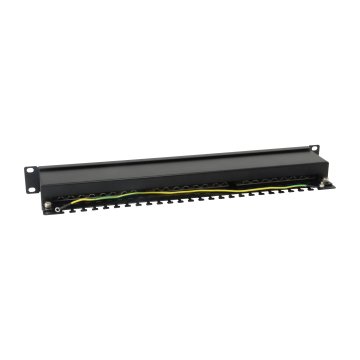 Patch Panel 24 Puertos Categoria 6 Apantallado Color Negro 2