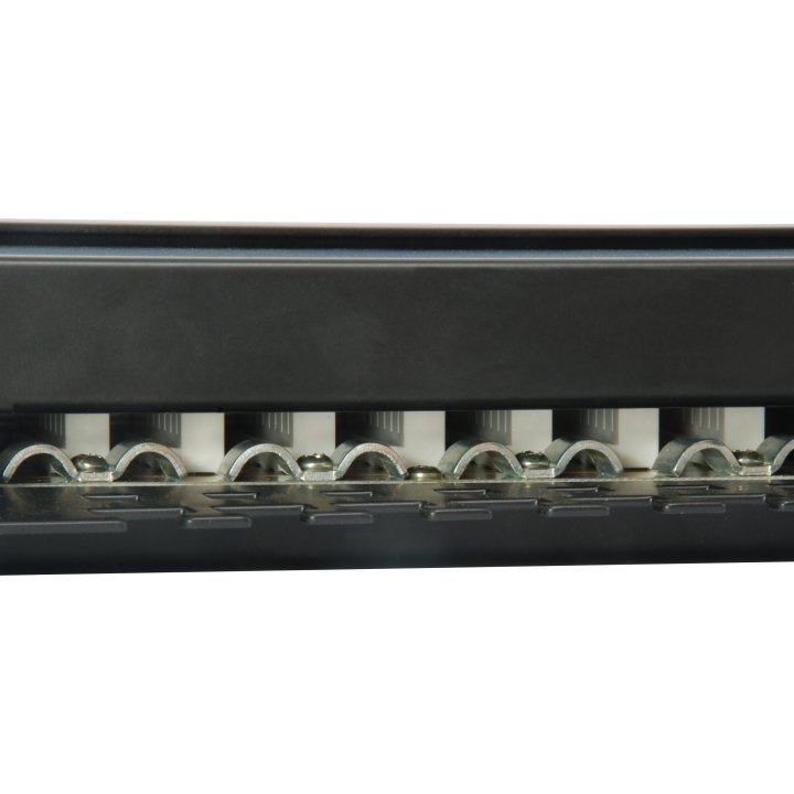 Patch Panel 24 Puertos Categoria 6 Apantallado Color Negro