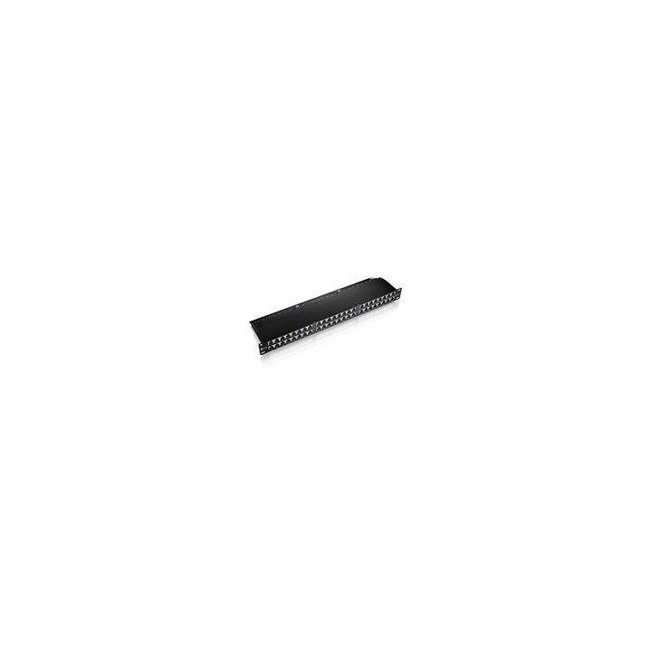 Patch Panel 48 Puertos Categoria 6 Apantallado 1u Color Negro