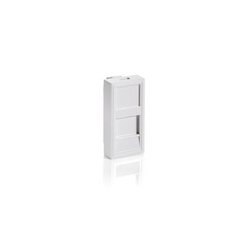 Marco Montaje Equip Para Conector Keystone Equip Con Tapa Proteccion 45x22.5 Color Blanco 125474