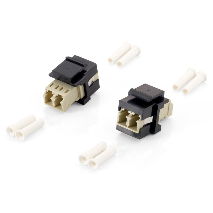 Kit 8 Uds Adaptador Fibra Optica Keystone Lc Duplex