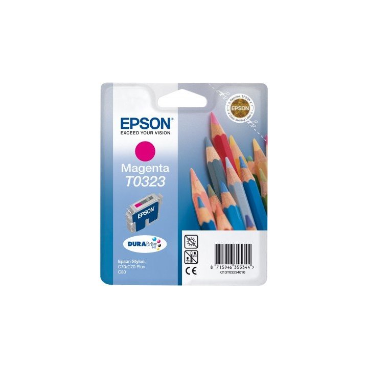 Cartucho Stylus C70 80 Magentra(t0323)