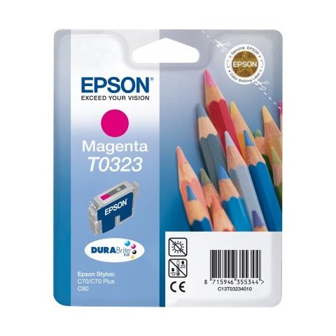 Cartucho Stylus C70 80 Magentra(t0323)