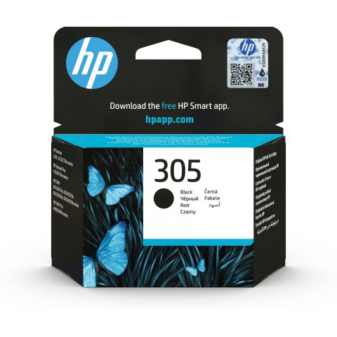 Cartucho Hp Nº305 Negro Para Deskjet 1255 23xx 27xx Deskjet Plus 41xx Envy 60xx Envy Pro 64xx