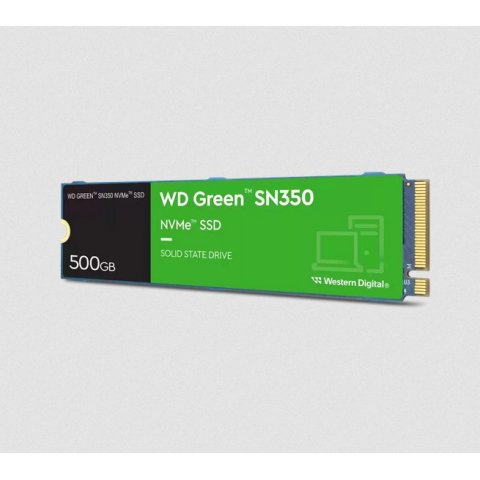 Disco M.2 500gb Western Digital Green Sn350 Nvme Pcie 4,0 - X4 Escritura 1500mbps Wds500g2g0c