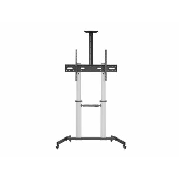 Soporte De Suelo Con Ruedas Equip Para Pantallas De 60-100" Color Plata Max.vesa 1000x400 2