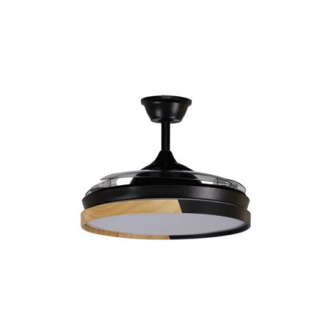 Ventilador Emperador 72w Negro/haya 3 Aspas...