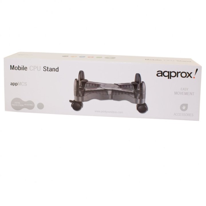 Soporte De Cpu Con Ruedas Approx , Ajustable De 7.5cm A 25cm Appmcsv2