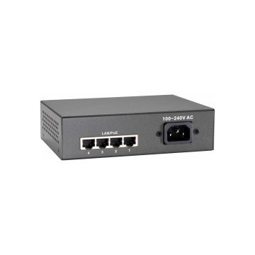 Switch Level One 5 Puertos 10 100 4 Puertos Poe Plus 65w