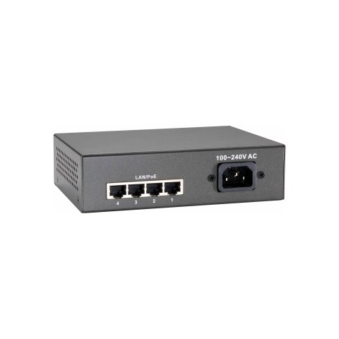 Switch Level One 5 Puertos 10 100 4 Puertos Poe Plus 65w