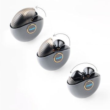 Auricular Intrauditivo Bluetooth Tooq Tqbwh-0060g Snail Bt5,3 Caja De Carga Gris 2