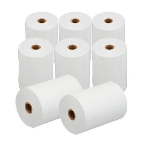Pack De 8 Rollos De Papel Termico De 80x60mm Libre De Bisfenol A