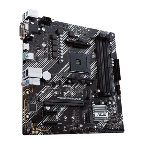Pb Asus Prime B550m-k Skt Am4 M-atx 4ddr4-3200mhz Hdmi Dvi Vga 3pcie 2m.2 Glan 6usb3.2