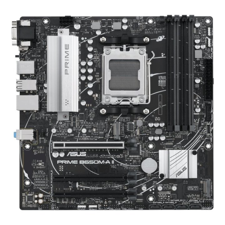 Pb Asus Prime B650m-a Ii Csm Skt Am5 Matx 4xddr5 Usb-c Eth 2.5gb Dp Vga Hdmi Usb 3.2 
