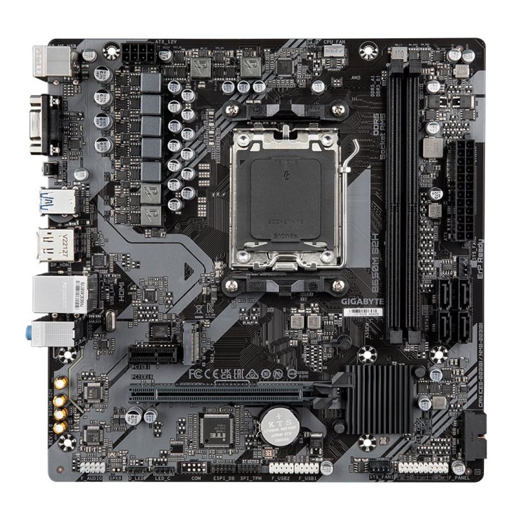 Pb Gigabyte B650m-s2h Ddr5 Rev1.1 M-atx Skt Am5 2xddr5 5600mhz Hdmi Vga Displayport Lan M.2