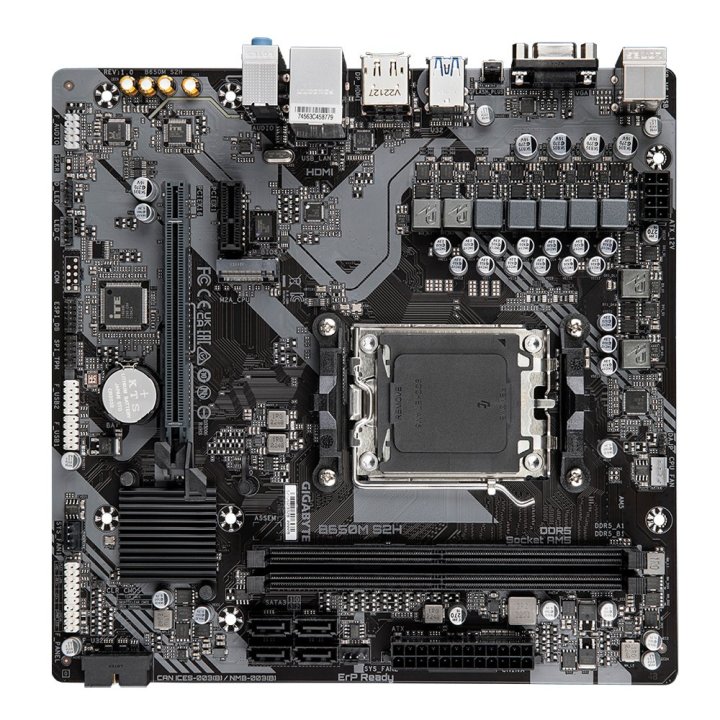 Pb Gigabyte B650m-s2h Ddr5 Rev1.1 M-atx Skt Am5 2xddr5 5600mhz Hdmi Vga Displayport Lan M.2
