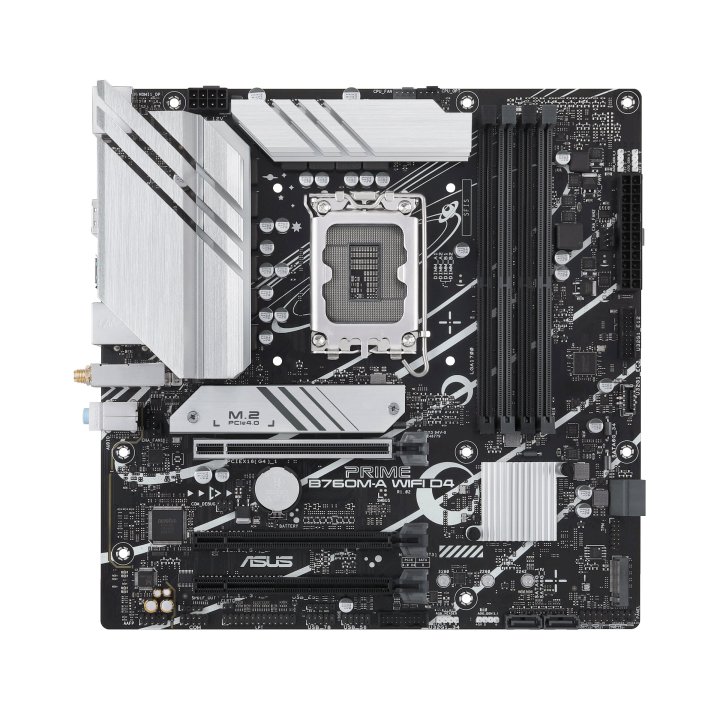 Pb Asus Prime B760m-a Wifi D4 M-atx Skt 1700 12º 13º Gen 4ddr4 320mhz Displayport Hdmi 2m.2x4 Glan2.5gbs Usb-c Usb3.2
