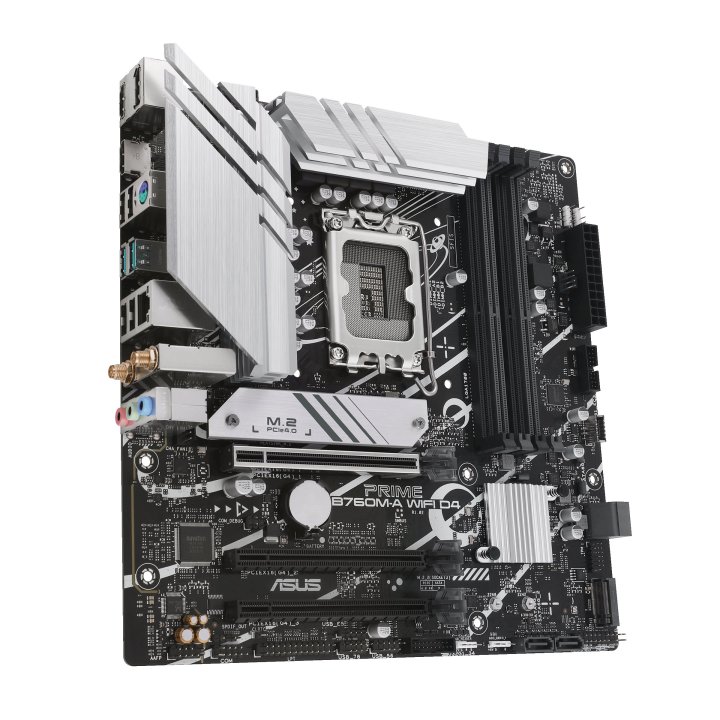 Pb Asus Prime B760m-a Wifi D4 M-atx Skt 1700 12º 13º Gen 4ddr4 320mhz Displayport Hdmi 2m.2x4 Glan2.5gbs Usb-c Usb3.2