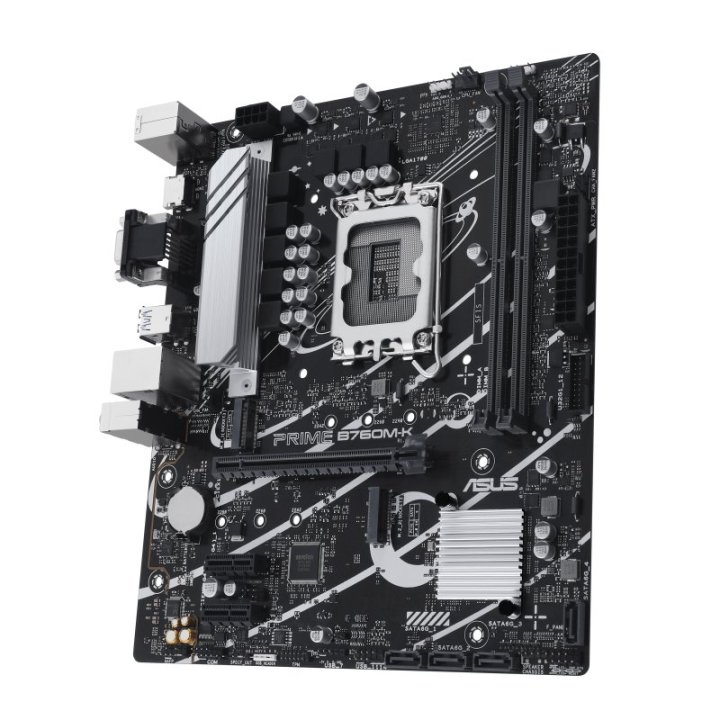 Pb Asus Prime B760m-k M-atx Skt 1700 12º 13º Gen 2xddr5 5600mhz Hdmi Vga 2xm.2 G-lan 2,5 Gb Usb3.2