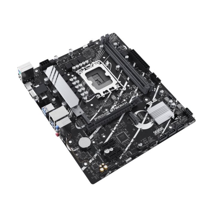 Pb Asus Prime B760m-k M-atx Skt 1700 12º 13º Gen 2xddr5 5600mhz Hdmi Vga 2xm.2 G-lan 2,5 Gb Usb3.2